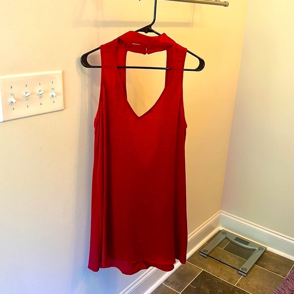 Red Mumu dress